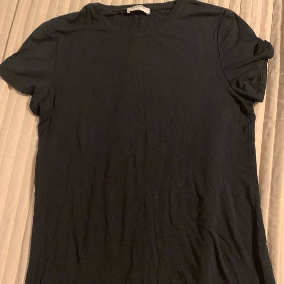 Aritzia Babaton black stretchy basic Tee women’s large - Picture 1 of 3